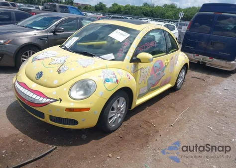 2009 Volkswagen New Beetle 2.5L из США, поврежденный, VIN 3VWRW31C89M511771
